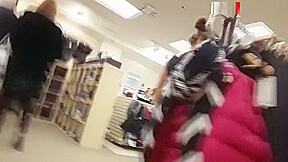 2 Hot Lululemon Workers in Tight Leggings Candid