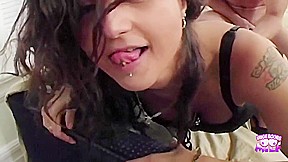 A Curvy Slut In Stockings Receives A Big Cock In A Doggy Style Position