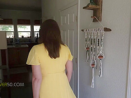 A Hot Milf Stepmom Sucks Her Stepdaughters Boyfriends Cock Till He Cums In Her Face  - Get Out