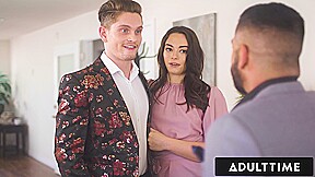 ADULT TIME - Bisexual Boss Gives Naughty Assistant A Facial With Her BF's Help! MMF THREESOME!