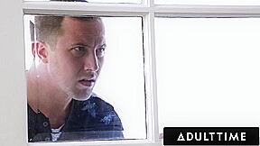 ADULT TIME - Pervy Neighbor Catches Stepdad Spanking Hot teen 18+ Stepdaughter Alex Grey 1 AND 2