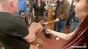 Adorable 19 Year Old Is Bound And Ass Fucked In Public - Kink