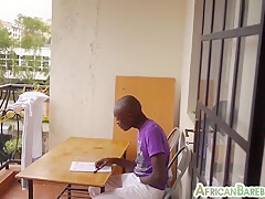 African Amateur Twink Jerking Black Meat In Solo Action