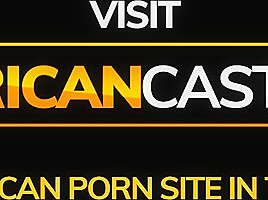 African Casting - Sexy Bikini Model Gets The Job Done Deep Gagging
