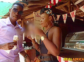 African Hot Couple Lunch Plans Include Pussy Licking And Bbc Sucking