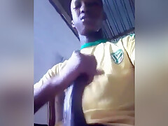 African teen 18+ Boy Masturbates Until He Cums After School