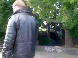 Agy represent nude Angelica in public, second day