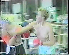 Alaskan Women Topless Boxing