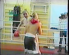 Alaskan Women Topless Boxing