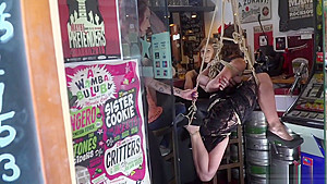 Alt mistress disgraces Spanish babe in public