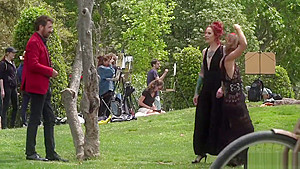 Alt mistress disgraces Spanish babe in public
