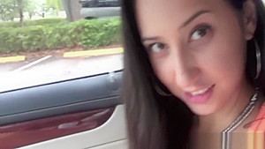 Amateur gets fucked in the backseat for cash