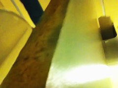 Amateur tan ass on toilet cam from above and below