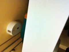 Amateur tan ass on toilet cam from above and below