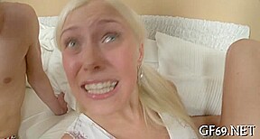 Amazing threesome with babe