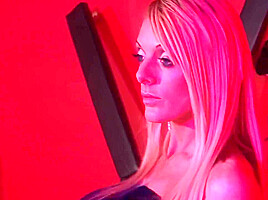 As Her Pierced Pussy Gets Filled With A Hard Cock The Blonde Moans Out Loud With Bigger Cock