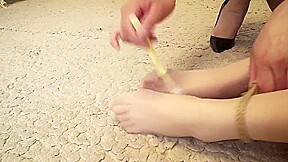 Asian Girl Whipped In Dress