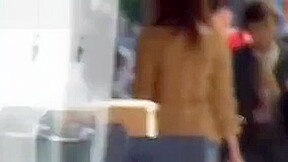Asian Whores Pee Outside