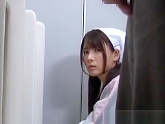 Asian bathroom attendant is in the mens part4