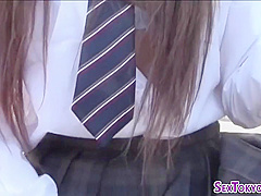 Asian schoolgirl 18+ Shows Her Bush