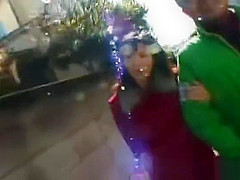 Asian slut gets fingered in public place part6