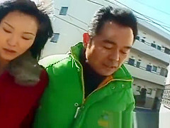 Asian slut gets fingered in public place part6