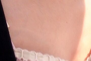 Asian slut with small titties is in a downblouse clip