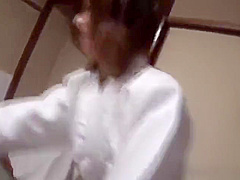 Asian taking part in porno