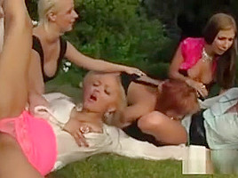 Astonished Honey In Underwear Is Geeting Pissed On And Plowe