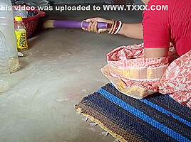 Aunty Who Is Stuck Under The Bed Was Given A Beautiful Sex In Clear Hindi Voice