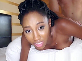 Awesome black babe Brie Dawn gets her pussy destroyed