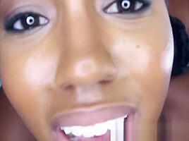 Awesome black babe Brie Dawn gets her pussy destroyed
