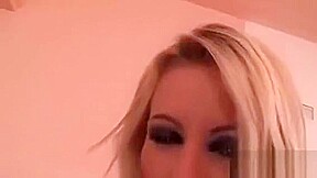 Beautiful Blonde In Stockings Gets Fucked Hard