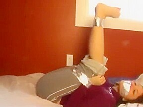 Beautiful Girl Duct Taped