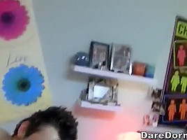 Beautiful college girl gets fucked while other girl watched it