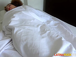 Beautiful latina has fresh tight pussy happily pounded for breakfast