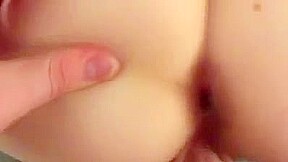 Beautiful redhead bouncing her big tits while she is fucked