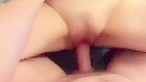 Beautiful redhead bouncing her big tits while she is fucked