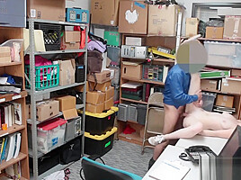 Beautiful teen 18+ Thief Will Never Swipe Again