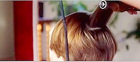 Beauty girl pixie cut
