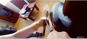 Beauty girl pixie cut