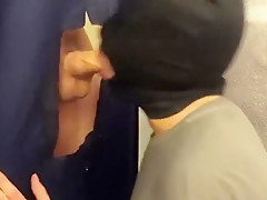 BiGloryholeNYC Faggot feeds on Verbal multicummer