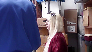 Big Ass teen 18+ Thief Busted By A Naughty Security Guard