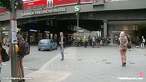 Big Butt Blond Anal Fucked In Public