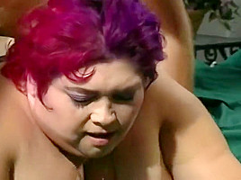 Big Mama Lays Back For A Hard Ramming