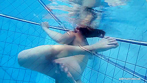 Big Tits Katrin Bouncing And Floating Underwater