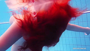 Big Tits Katrin Bouncing And Floating Underwater