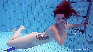 Big Tits Katrin Bouncing And Floating Underwater