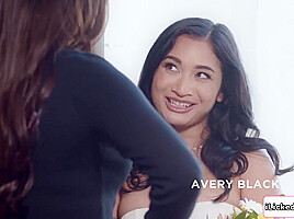 Big tits latina facesitting her petite lesbian best friend