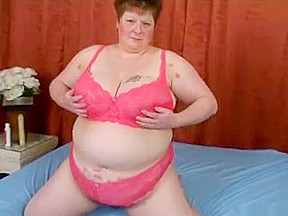 Big tits plump mature redhead banged